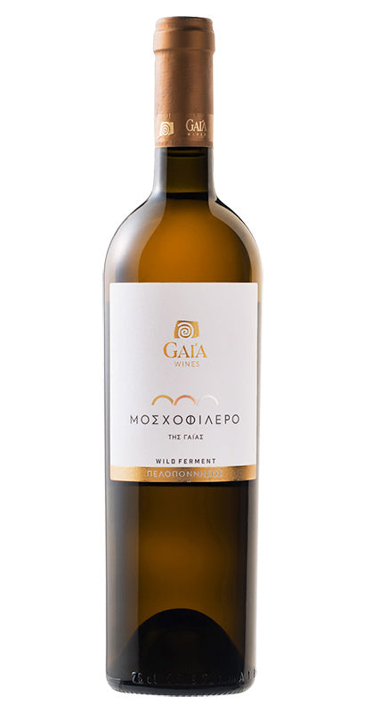 ギリシャペロポネス半島の自品種、モスコフィレロを野生酵母で発酵させることでこの品種の特徴を最大限に引き出して造られた淡いピンクが買った白ワイン。