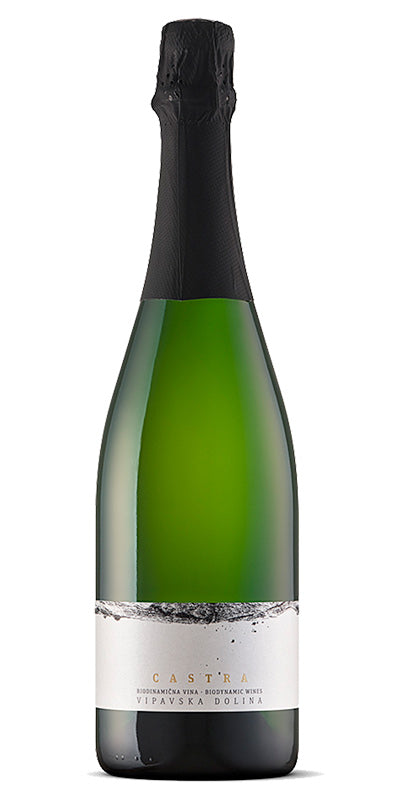 スロヴェニアのビオディナミの生産者、ゲリラが自品種 レブラ種、ゼレン種、ピネラ種を使って造ったスパークリングワイン、カストラ。